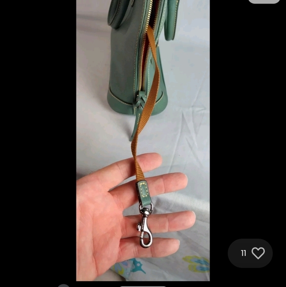 dooney and bourke domed satchel Teal Women's Hand Bag Zip Up Riverdale Fashion - Picture 11 of 16